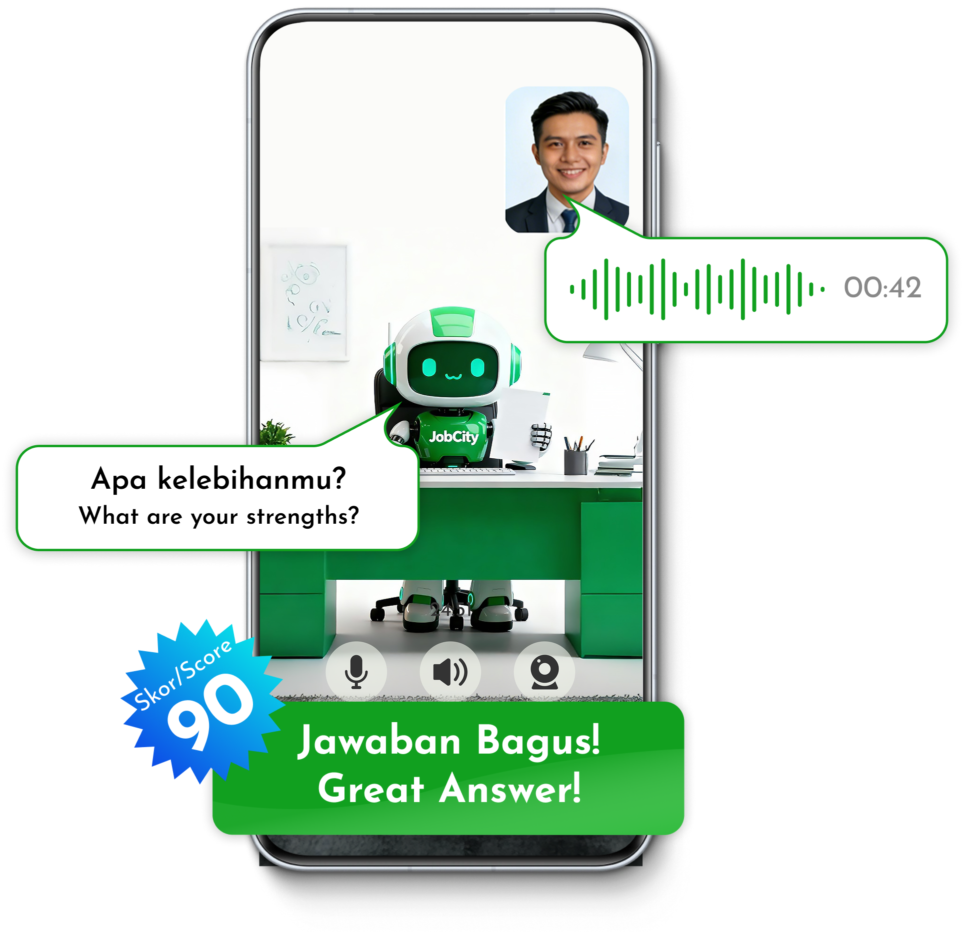 AI Job Assistant Interface